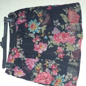 Forever 21 Floral Mini Skirt
